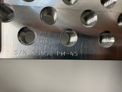 Precision Matthews PM-45 Aluminum Fixture Tooling Plate (Mfg. Blem)