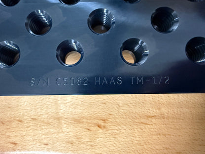 Haas TM-1 & TM-2 Ano. Fixture Tooling Plate (Ano. Blem)