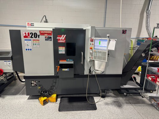 Haas ST20Y Sub Spindle, Y-Axis, Live Tool CNC Lathe with Bar Feeder