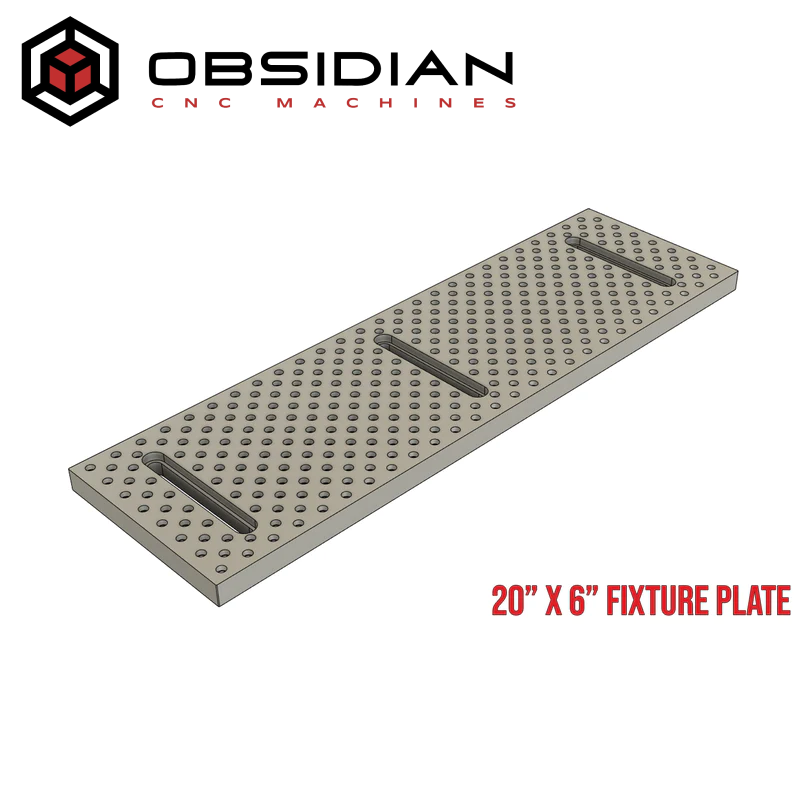Obsidian CNC MCX3 Aluminum Fixture Tooling Plate
