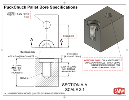 PuckChuck Zero Point Receiver (Automatic)