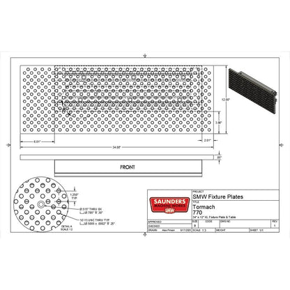 Tormach 770® XL Fixture Tooling Plate