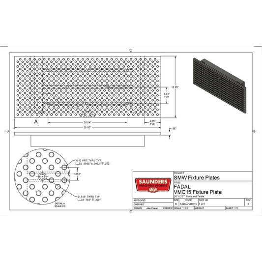 Fadal VMC15® Tooling Plate