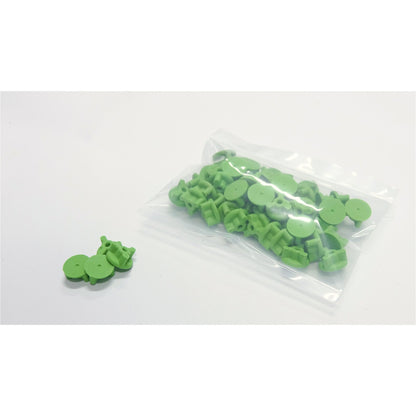 Colored 1/2" Fixture Plate Plugs (Single Color, 50 Pack)