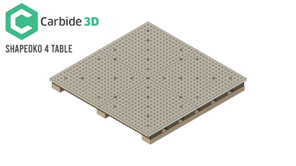 Shapeoko 4, Pro, & HDM Fixture Tooling Plate