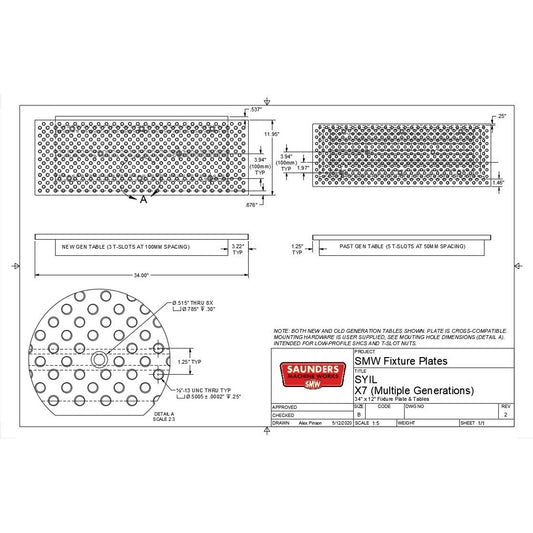 SYIL X7 Fixture Tooling Plate