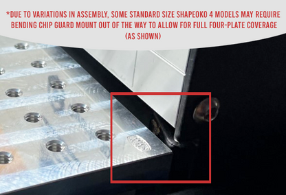 Shapeoko 4, Pro, & HDM Fixture Tooling Plate