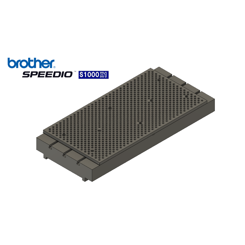 Brother Speedio S1000X1 Steel Fixture Tooling Plate